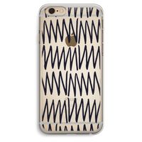 Marrakech Zigzag: iPhone 6 Plus / 6S Plus Transparant Hoesje