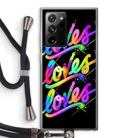 Loves: Samsung Galaxy Note 20 Ultra / Note 20 Ultra 5G Transparant Hoesje met koord