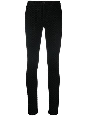 Karl Lagerfeld jean skinny à logo floqué - Noir