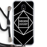 Negenduust geometrisch: Samsung Galaxy J3 (2017) Transparant Hoesje met koord