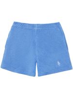 Sporty & Rich short à logo brodé - Bleu