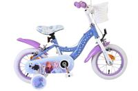 Disney Die Eiskönigin Disney frozen 2 kinderfiets - meisjes - 12 inch - blauw/paars - twee handremmen