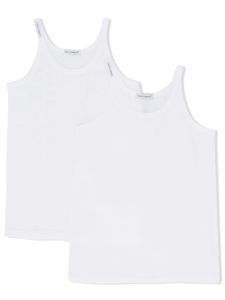 Dolce & Gabbana Kids lot de 2 débardeurs - Blanc