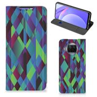 Xiaomi Mi 10T Lite Stand Case Abstract Green Blue Xiaomi Mi 10T Lite Stand Case Abstract Green Blue