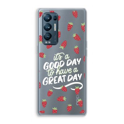 Don't forget to have a great day: Oppo Find X3 Neo Transparant Hoesje