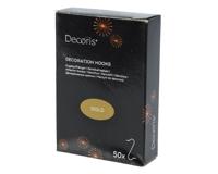 Kerstbalhaakjes ijzer goud 50 stuks Kerstbalhaakjes ijzer goud 50 stuks