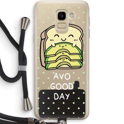 Avo Good Day: Samsung Galaxy J6 (2018) Transparant Hoesje met koord