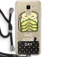 Avo Good Day: Samsung Galaxy J6 (2018) Transparant Hoesje met koord