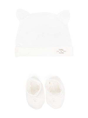 TEDDY & MINOU ensemble haut-pantalon à patch logo - Blanc