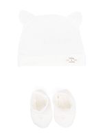 TEDDY & MINOU ensemble haut-pantalon à patch logo - Blanc TEDDY & MINOU ensemble haut-pantalon à patch logo - Blanc