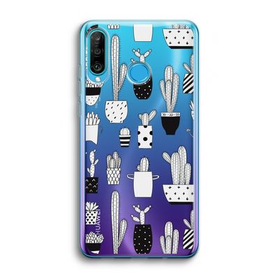 Cactusmotief: Huawei P30 Lite Transparant Hoesje