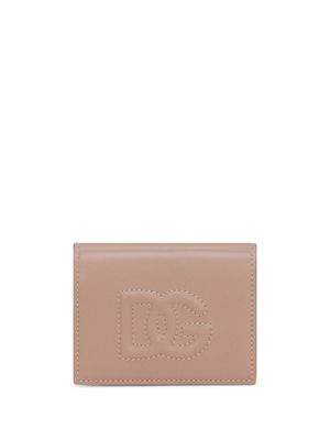 Dolce & Gabbana portefeuille à plaque logo DG - Tons neutres