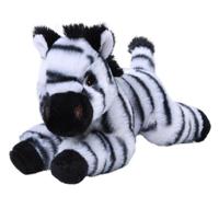 Pluche knuffel dieren Eco-kins zebra van 25 cm   - - thumbnail