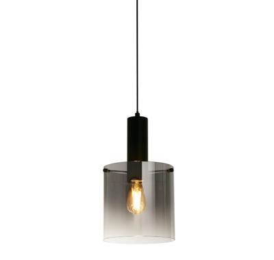Hanglamp Sweden - Matt Black Metal & Smoked Ombre Glass