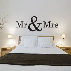 Tekststicker Mr & Mrs