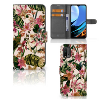 Xiaomi Redmi 9T | Poco M3 Hoesje Flowers - thumbnail