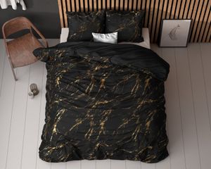 Royal Textile dekbedovertrek Marble zwart