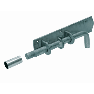 GB plaatgrendel zwaar met buisje 210x50 thermisch verzinkt | 25 stuks - GB744310025
