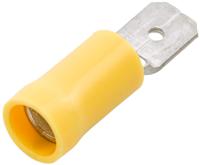 HELLA platte stekker fl.plug 4.0-6.0 50st yellow 6.3 x 0.8mm