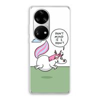 Unicorn: Huawei P50 Pro Transparant Hoesje