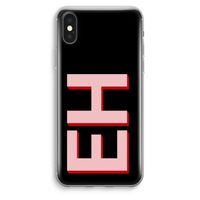 Monogram: iPhone XS Max Transparant Hoesje