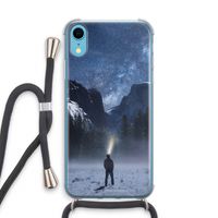 Wanderlust: iPhone XR Transparant Hoesje met koord