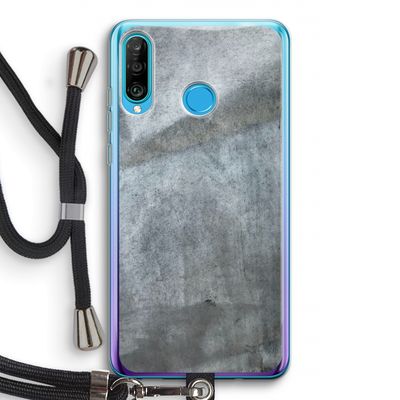 Grey Stone: Huawei P30 Lite Transparant Hoesje met koord