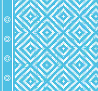 Modern vierkantenpatroon vinyl tapijt blauw