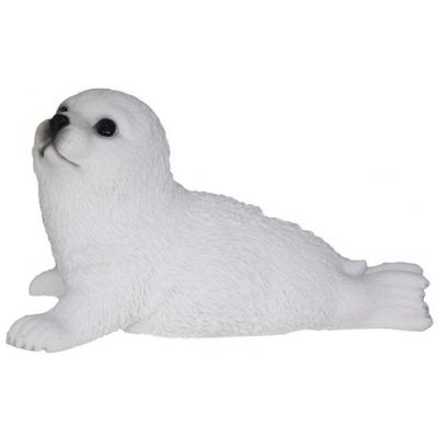 Beeldje witte zeehond 18 cm Beeldje witte zeehond 18 cm