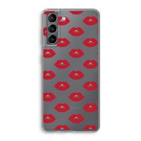 Lips: Samsung Galaxy S21 Transparant Hoesje