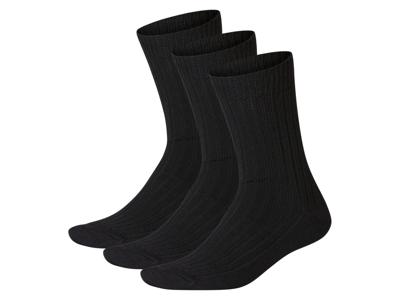 esmara 3 Paar thermosokken (Zwart, 43-46)