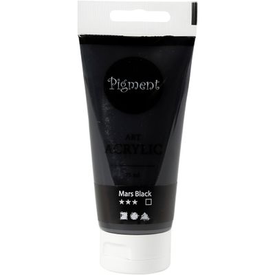 Creativ Company Pigment art acrylverf mars zwart, 75ml