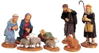 Lemax nativity figurines s/8 kerstdorp figuur type 6 1999