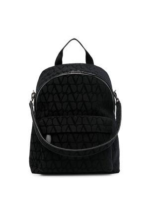 Valentino Garavani sac à dos Toile Iconographe - Noir