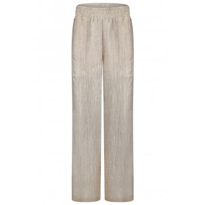 Poools - Beige | Dames | Broek | Beige | 46 | regular | Kamst mode
