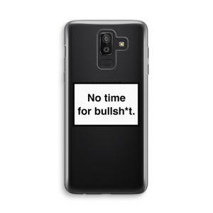 No time: Samsung Galaxy J8 (2018) Transparant Hoesje
