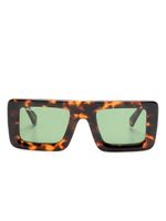 Off-White Eyewear Leonardo square-frame sunglasses - Marron - thumbnail