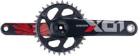 SRAM crankstel "x01 eagle" crankset x01 eagle 32t boost 165mm oxy red