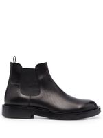 Giorgio Armani bottines chelsea en cuir - Noir