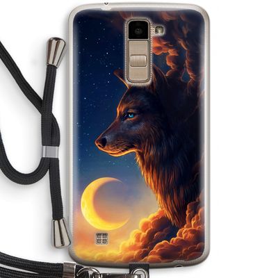 Night Guardian: LG K10 (2016) Transparant Hoesje met koord