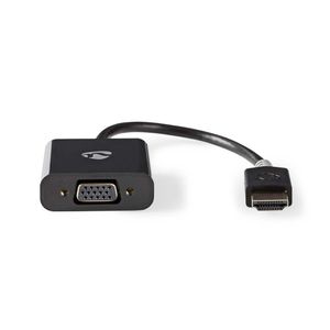 Nedis CCBW34900AT02 Hdmi - Vga-kabel Hdmi-connector - Vga Female + 3,5 Mm Uitgang 0,2 M Antraciet