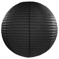 Luxe bol lampion zwart 50 cm diameter - thumbnail