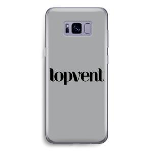 Topvent Grijs Zwart: Samsung Galaxy S8 Transparant Hoesje