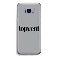 Topvent Grijs Zwart: Samsung Galaxy S8 Transparant Hoesje - thumbnail