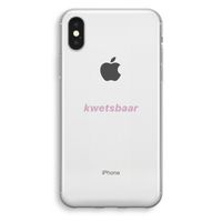 kwetsbaar: iPhone XS Transparant Hoesje kwetsbaar: iPhone XS Transparant Hoesje