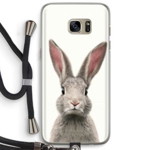 Daisy: Samsung Galaxy S7 Edge Transparant Hoesje met koord