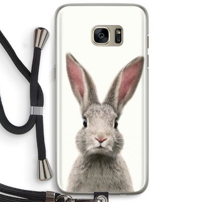 Daisy: Samsung Galaxy S7 Edge Transparant Hoesje met koord