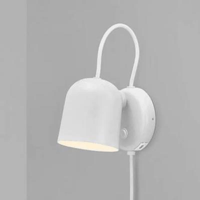 Wandlamp slaapkamer wit/ lichtgrijs &apos;Angle&apos; GU10 verstelbaar schakelaar DFTP