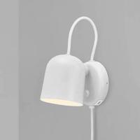 Wandlamp slaapkamer wit/ lichtgrijs &apos;Angle&apos; GU10 verstelbaar schakelaar DFTP
