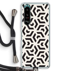 Crazy pattern: Sony Xperia 5 III Transparant Hoesje met koord